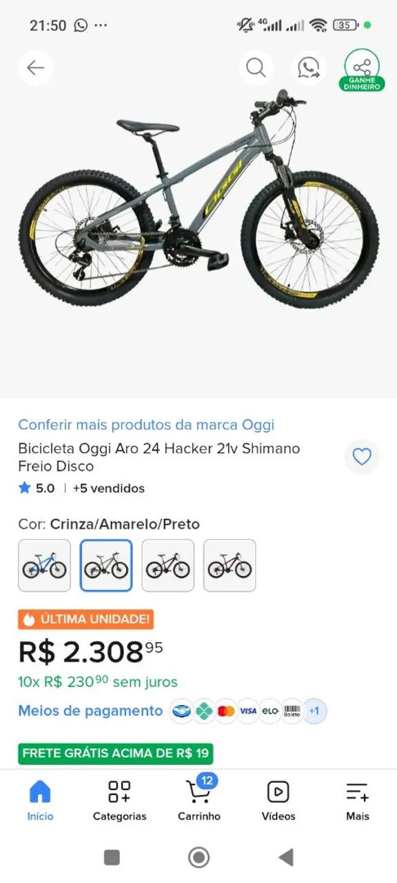 Bicicleta aro 24 - Foto 2