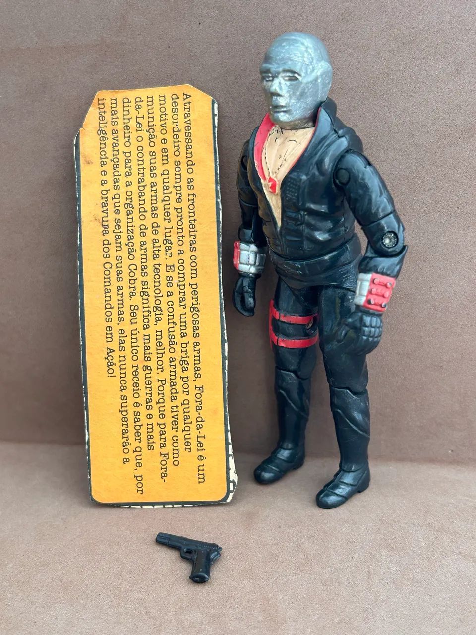 Boneco Gijoe Comandos em ação anos 80 Cobra Contrabando de armas