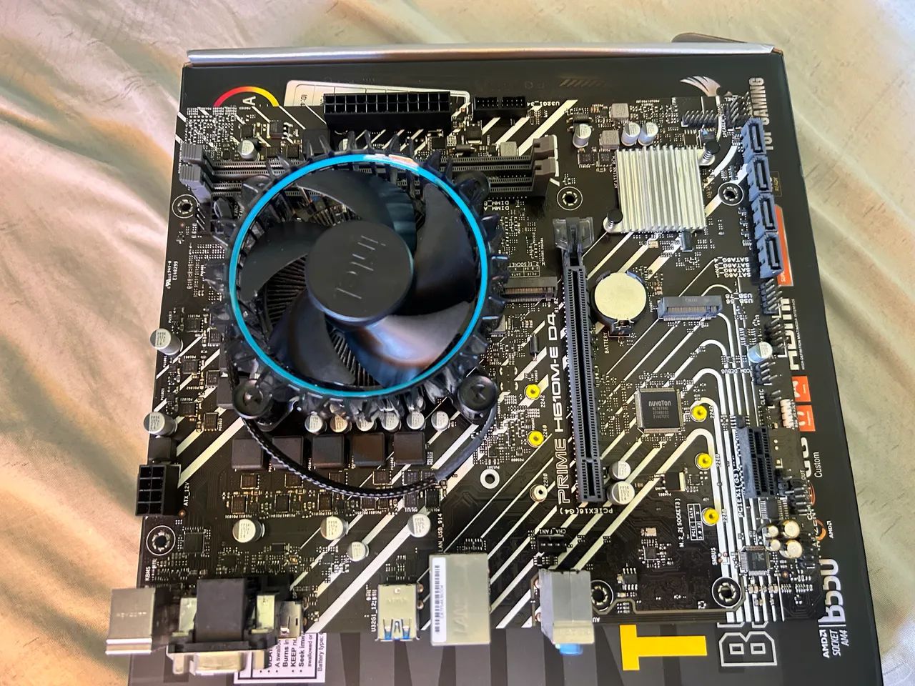 Placa mae prime h610e d4 e processador intel  i3 12100f  - Foto 4