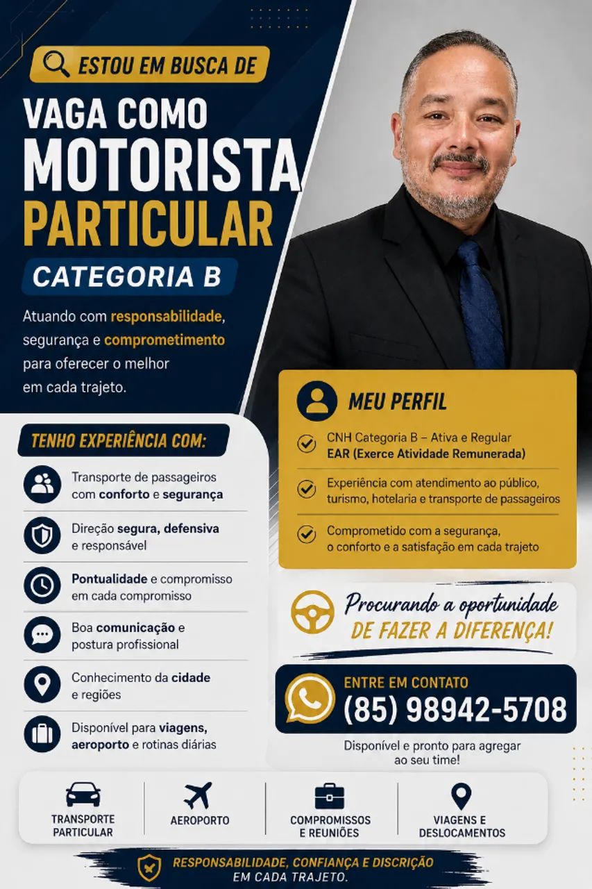 Sou - Motorista Particular Categoria B