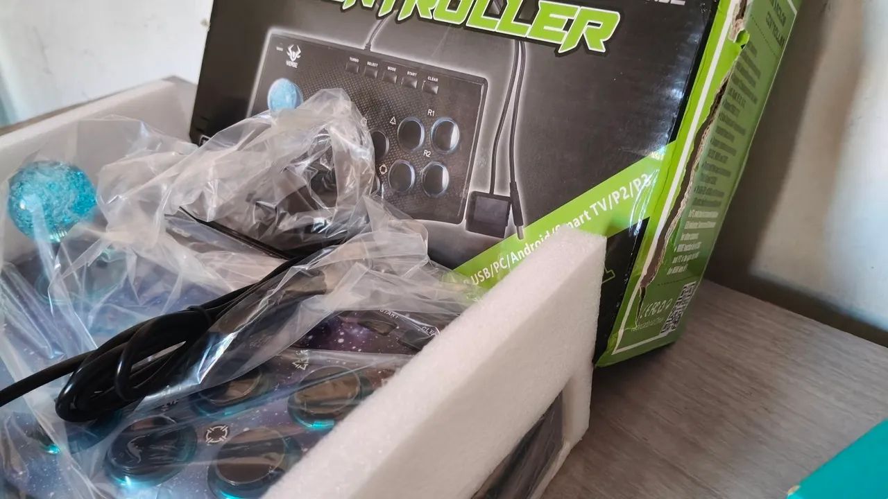 Promoção Controle Arcade Premium Verde (Zero na Caixa!) - Foto 4