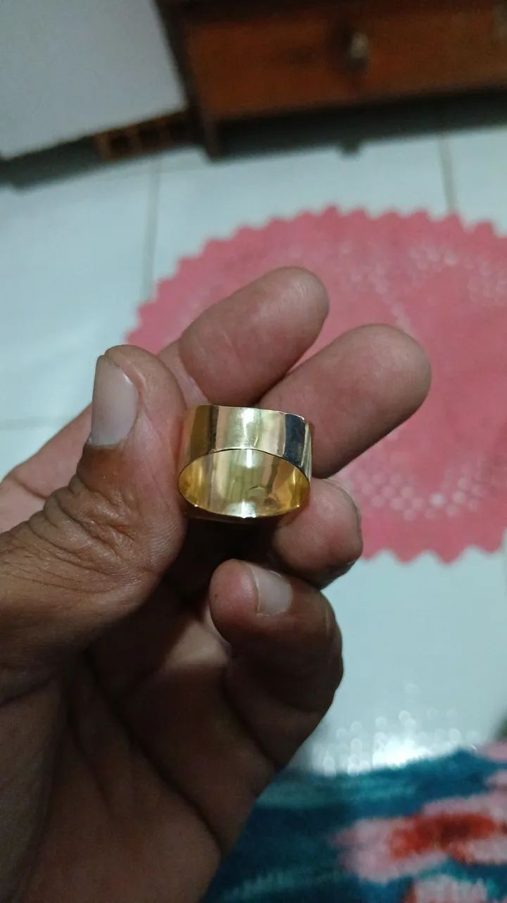 Anel de ouro 18k Flamengo  - Foto 2
