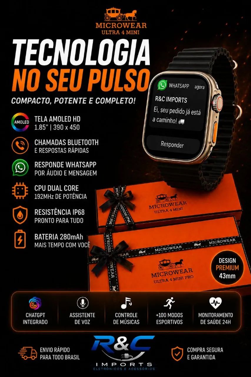 Smartwatch ultra 4 mini