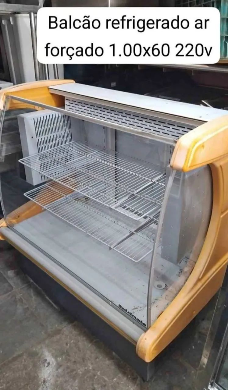 Balcão e expositor refrigerado ar forçado 