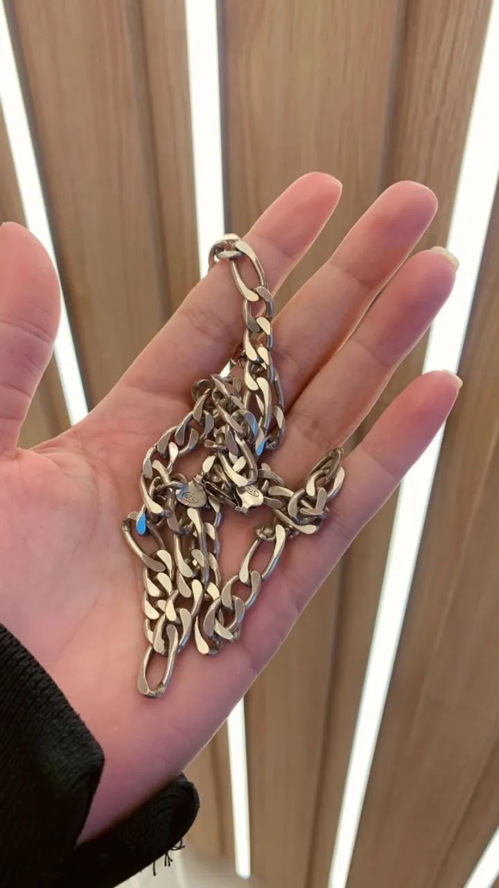 Corrente masculina em PRATA 950