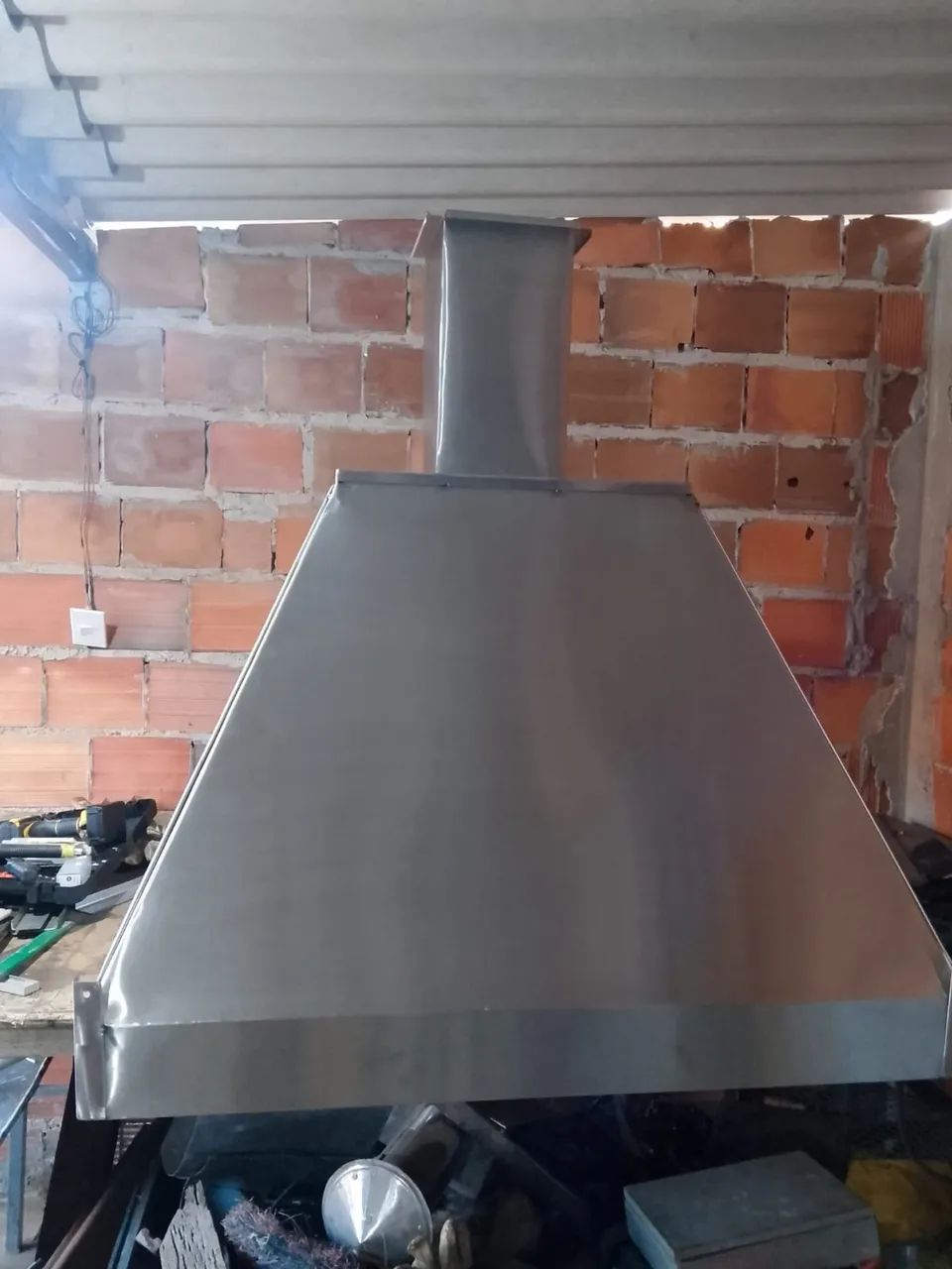 Uma coifa aço 304  com filtro  