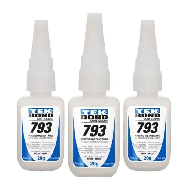  Kit 03 Cola Adesivo Instantâneo 793 20g - TekBond