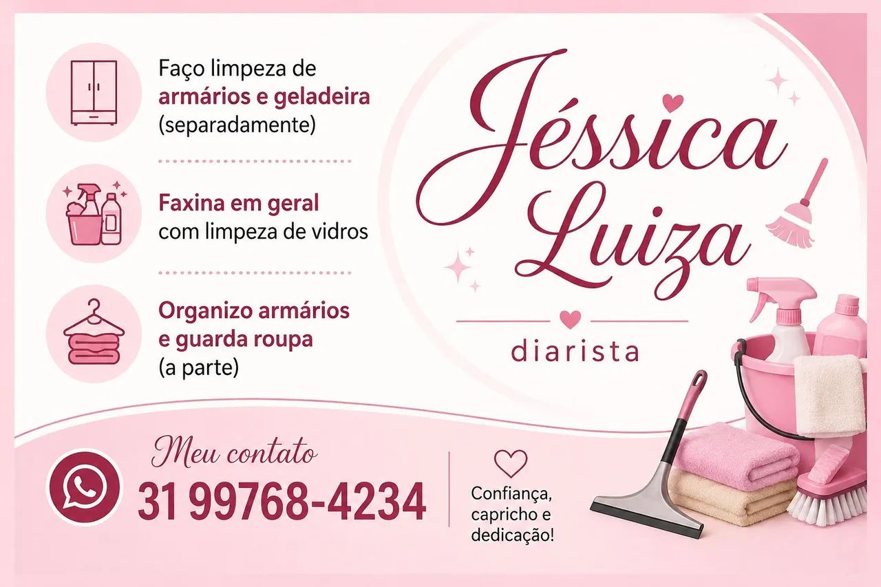 Sou faxineira diarista 