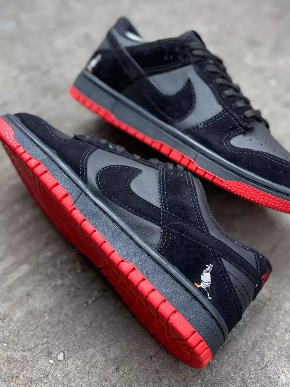 Tênis Nike SB Dunk Low Masculino Premium Cor: Black Red - Disponível 38 AO 43 - Foto 3