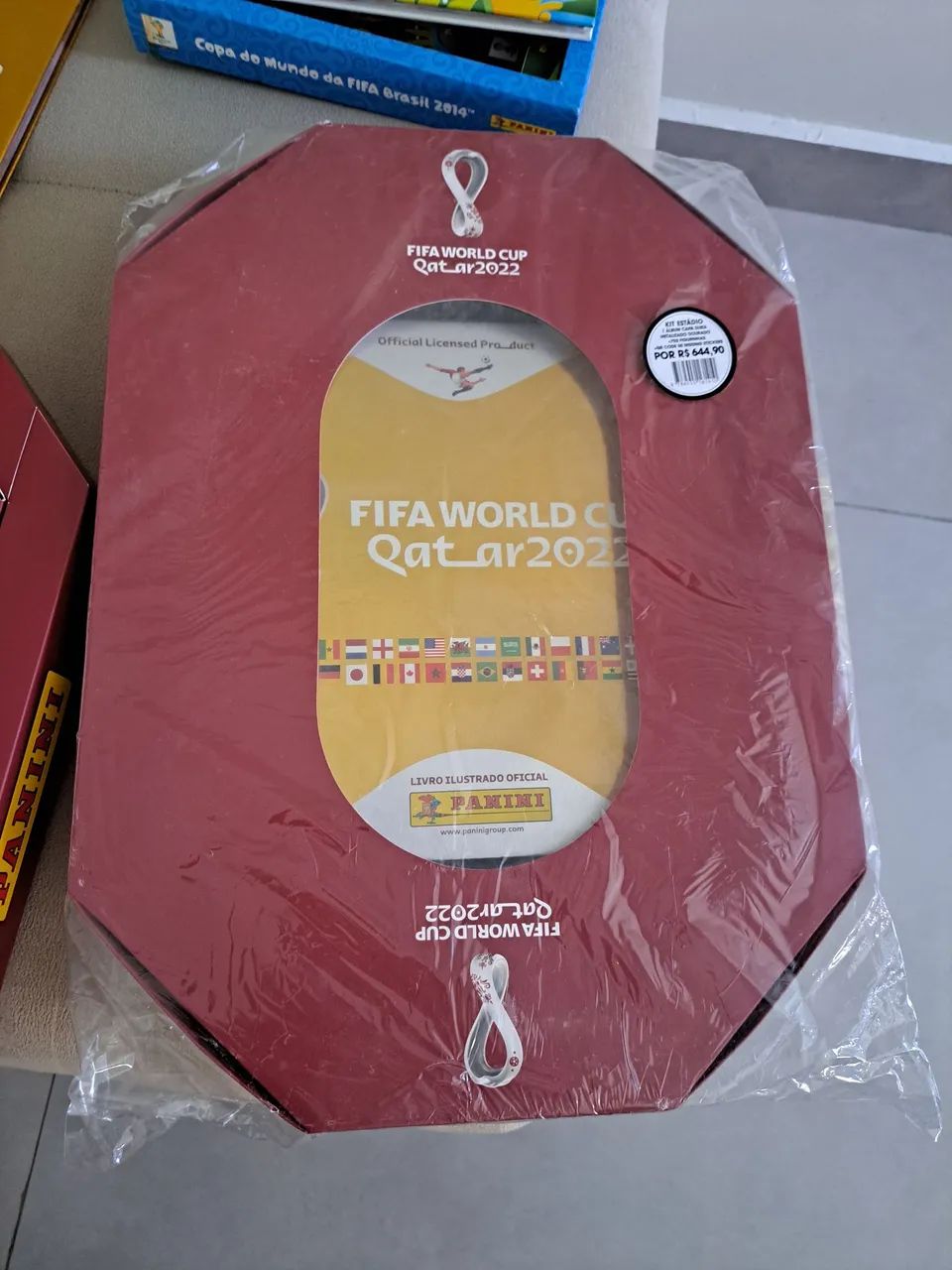 Album de figurinha lacrado - Kit estádio copa do mundo 2.022 - CDs