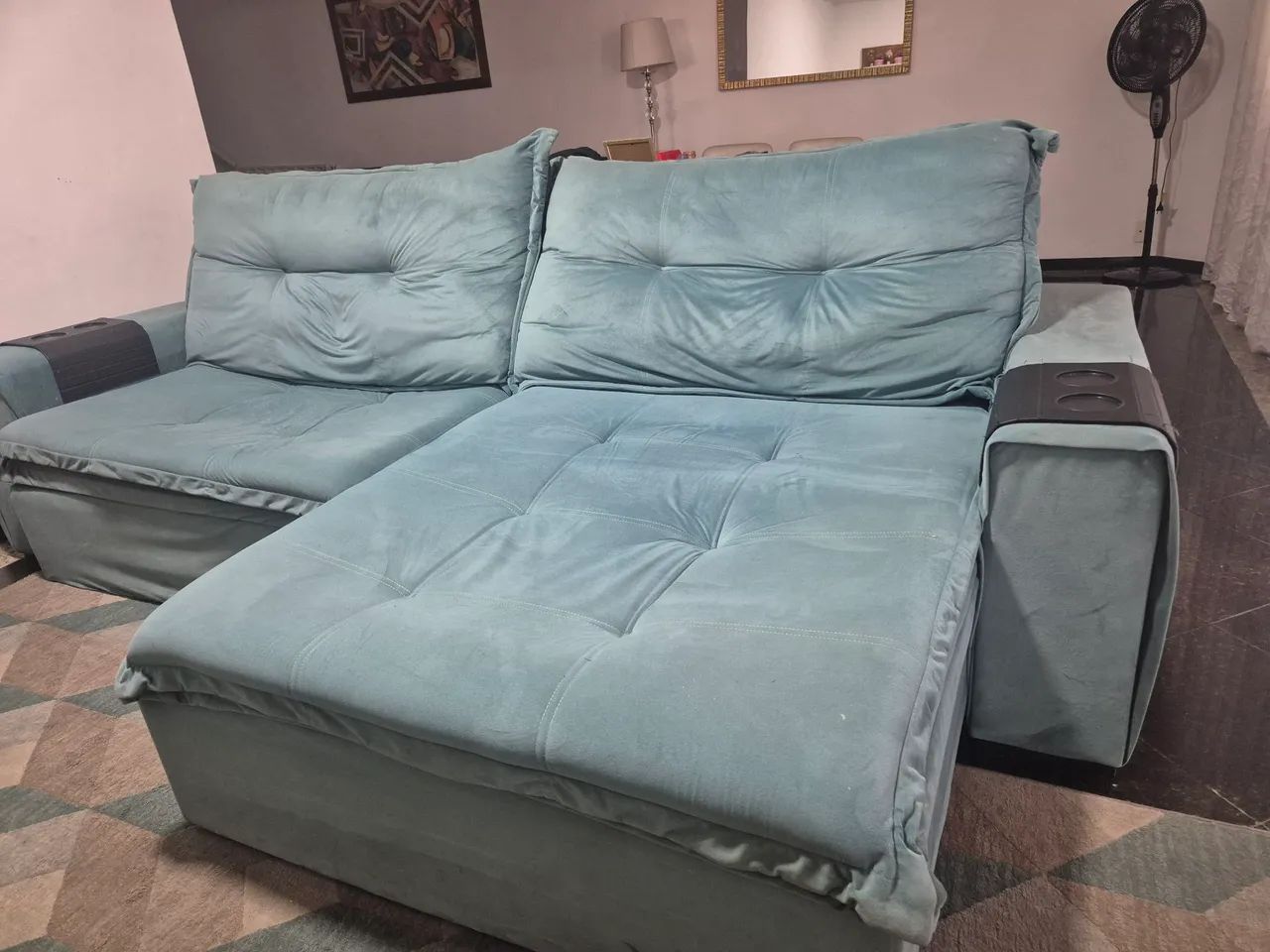 Sofá Retrátil 2,90m - Seminovo  - Foto 5