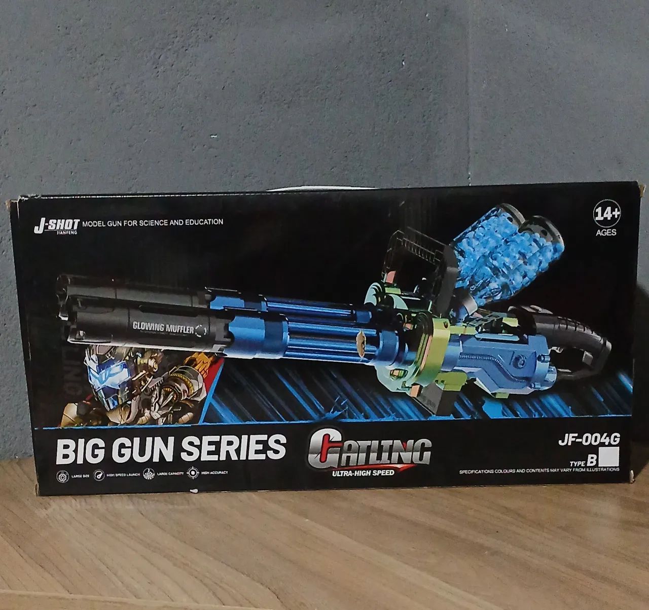 Minigun Gel Blaster Elétrica  - Foto 4