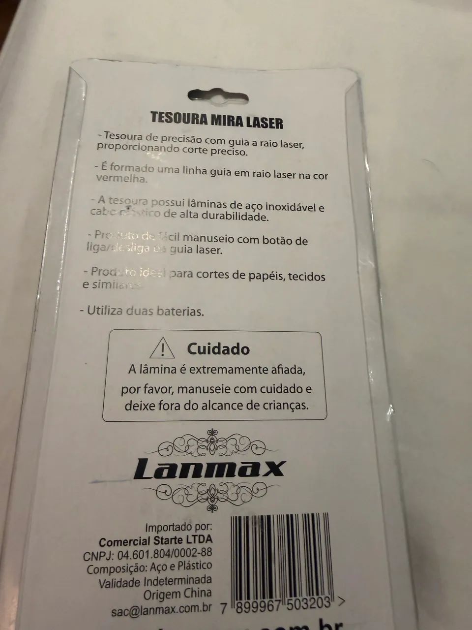 Tesoura de precisão com mira a laser Lanmax LM-TC666 - Foto 3