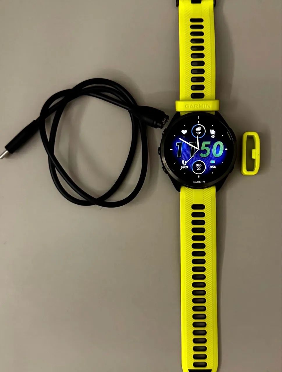 Relógio Garmin Forerunner 965 com pulseira Extra - Foto 5