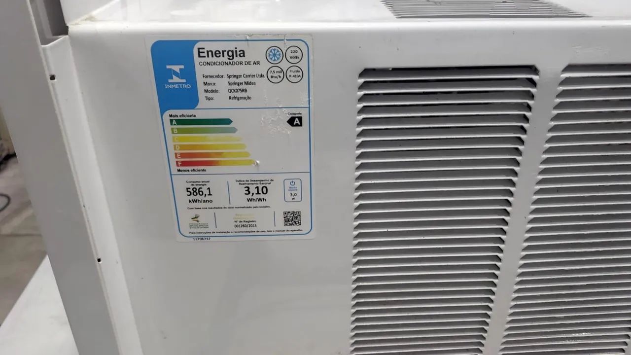 Ar condicionado Springer Midea 7500mil btus,com controle  - Foto 3