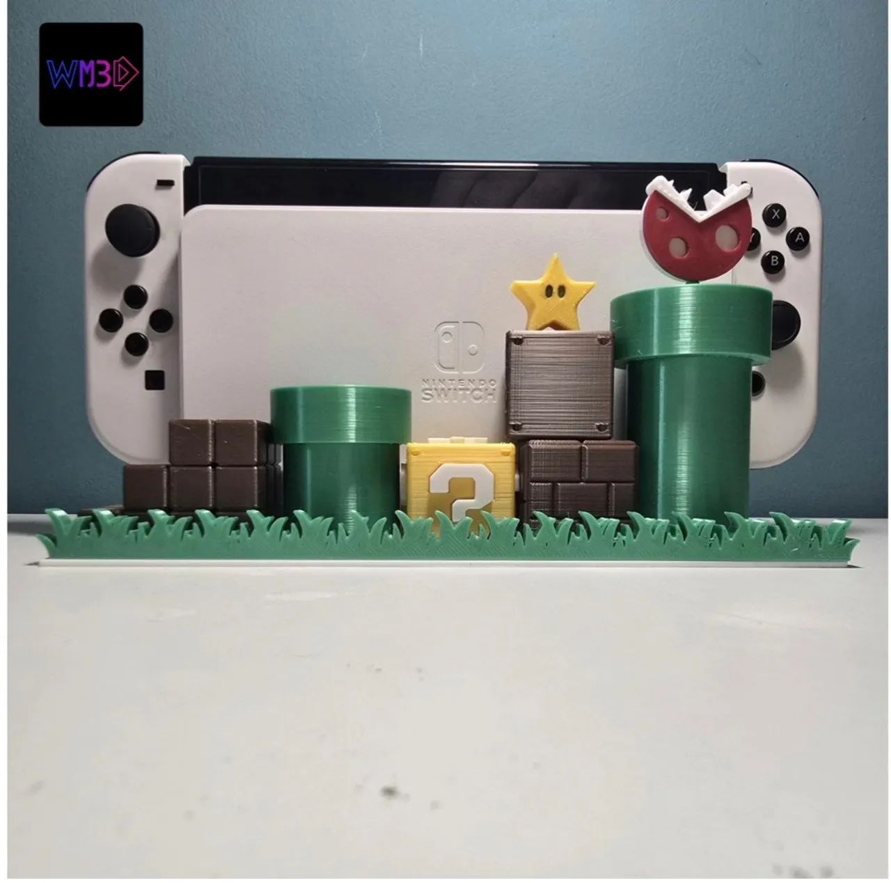 Nintendo Switch OLED branco desbloqueado + Pro controller  + dock temático