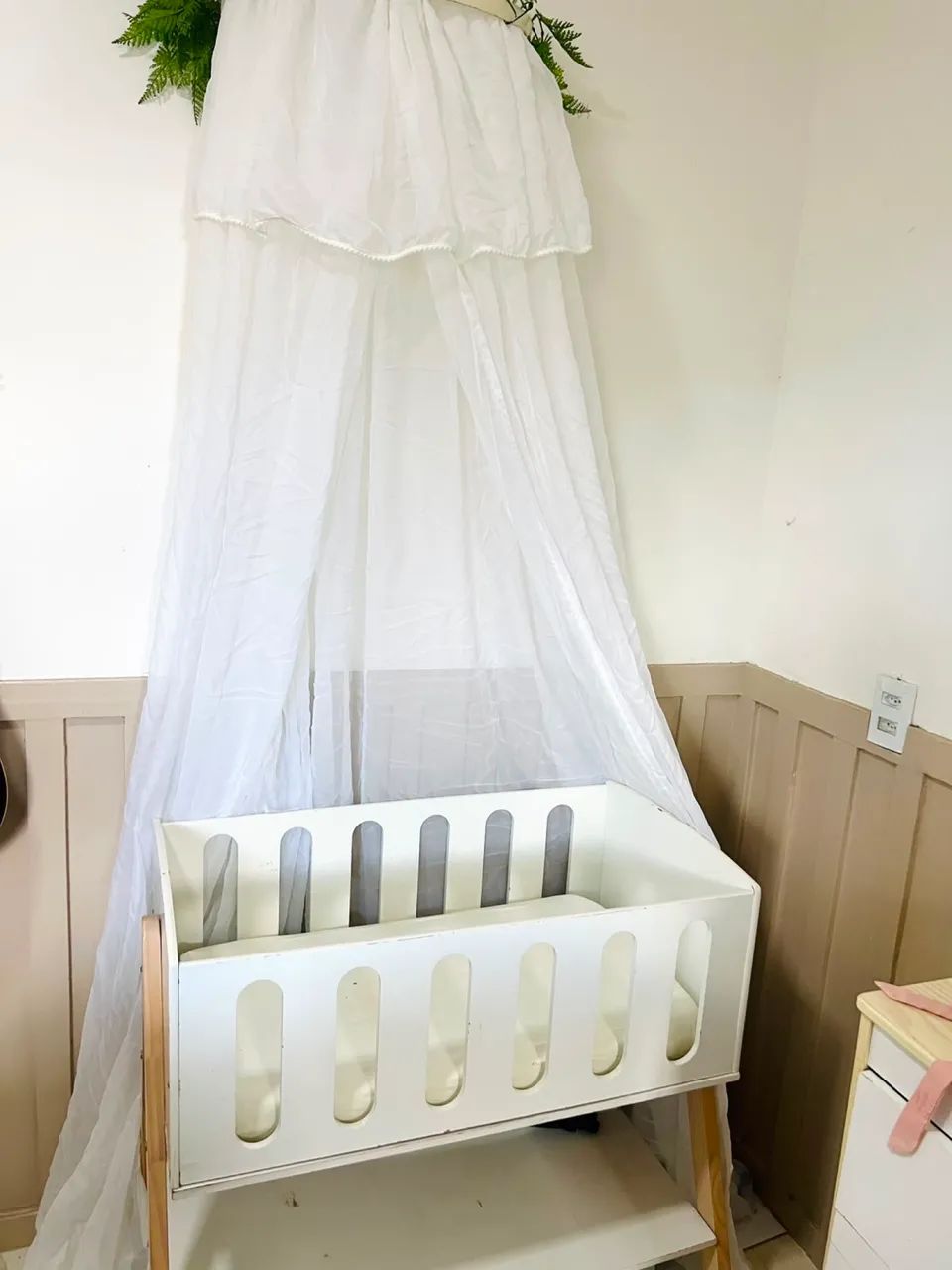 Mini berço 3 em 1 + colchão + dorcel + véu  - Foto 2