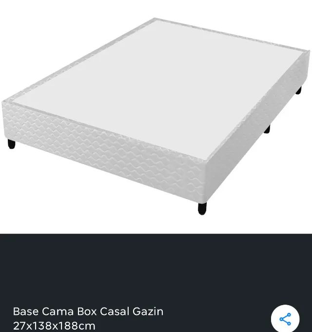 Base Cama Box Casal Gazin