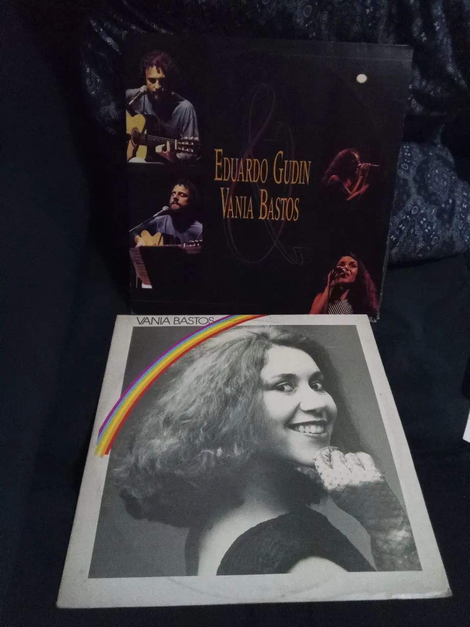 2 LPs discos de Vinil Vania Bastos & Eduardo Gudin e 1986
