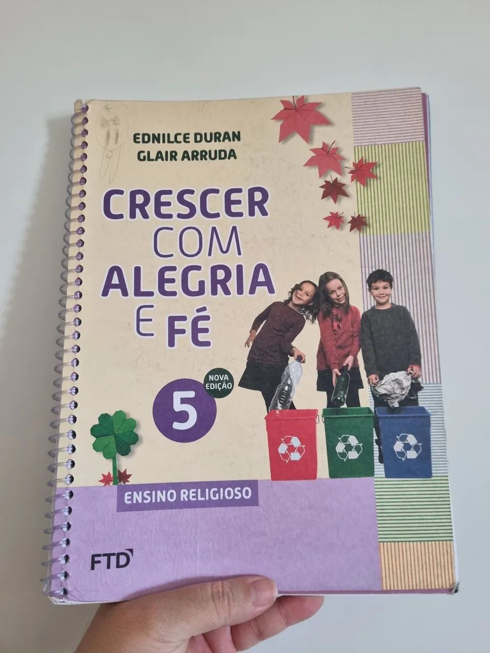 livro crescer com alegria e fé 5