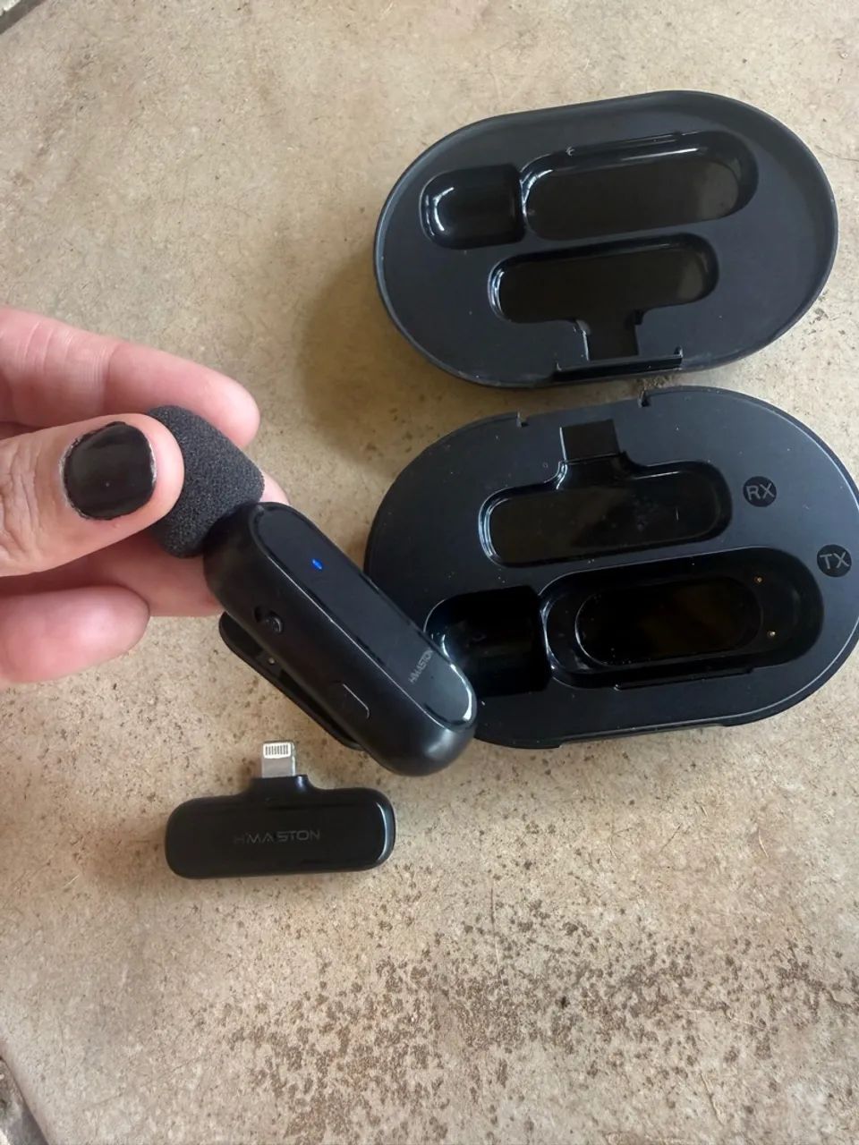 Microfone sem fio hmaston para iphone - Foto 4