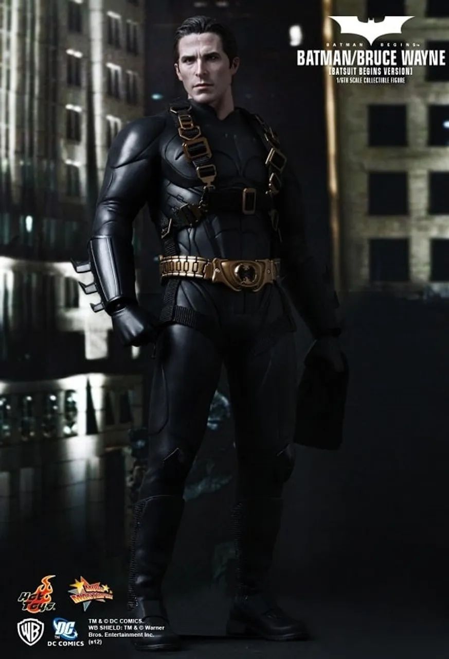 BATMAN/ BRUCE WAYNE BATSUIT hot toys - VERSION Exclusive 1/6 MMS155 - BATMAN BEGINS - Foto 3