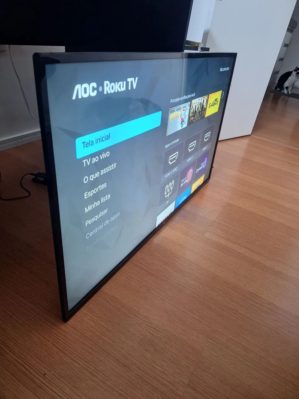 Smart TV AOC roku tv 43 polegadas modelo 43S5195  - Foto 3