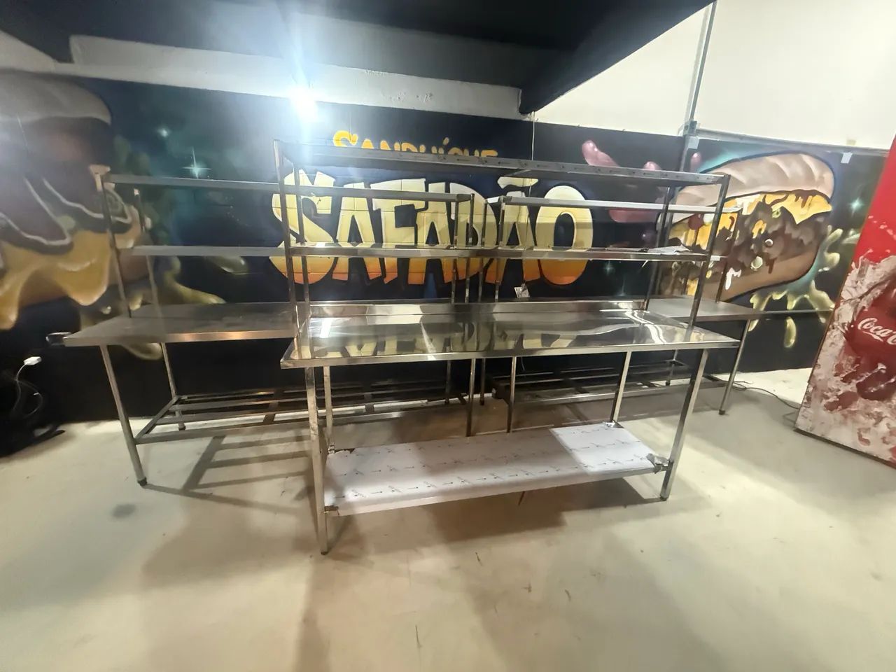 Bancada condimentadora Inox pizzaria  - Foto 4