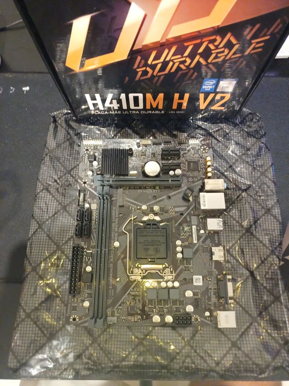 placa mãe H410M H (defeito) - Foto 2