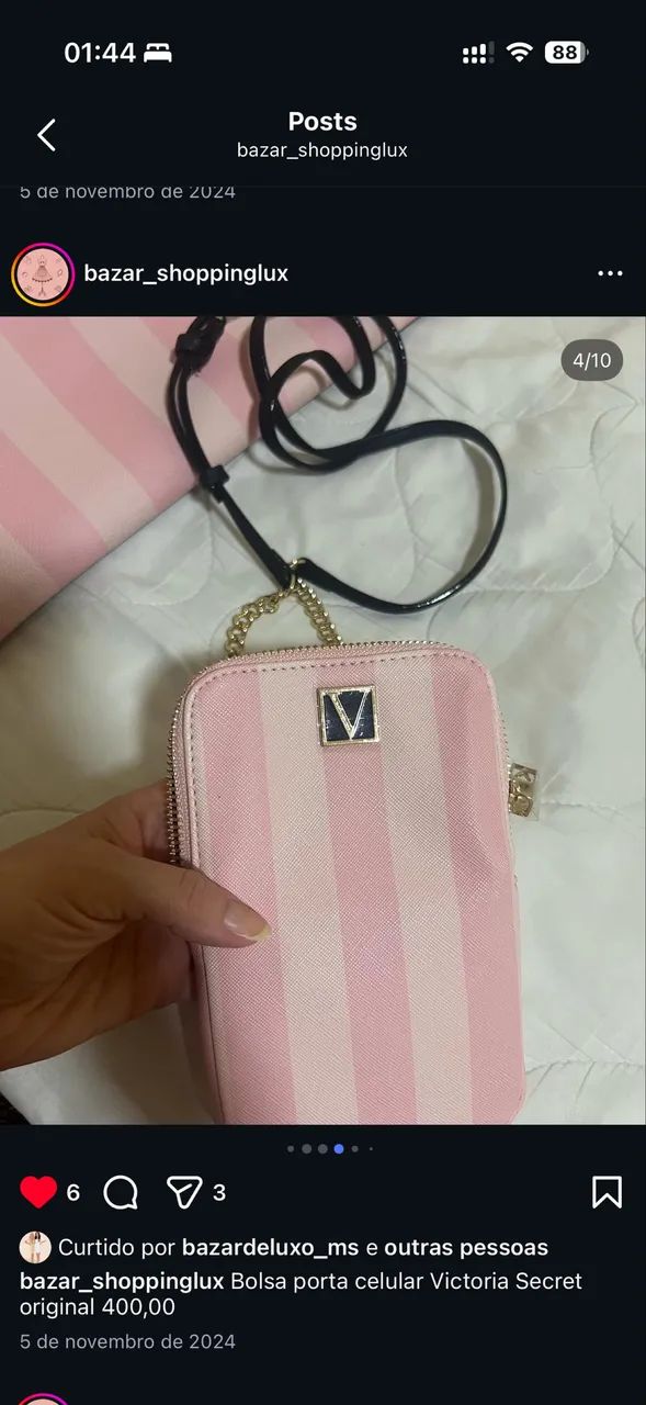 Bolsa bag Victoria secret nova 350,09