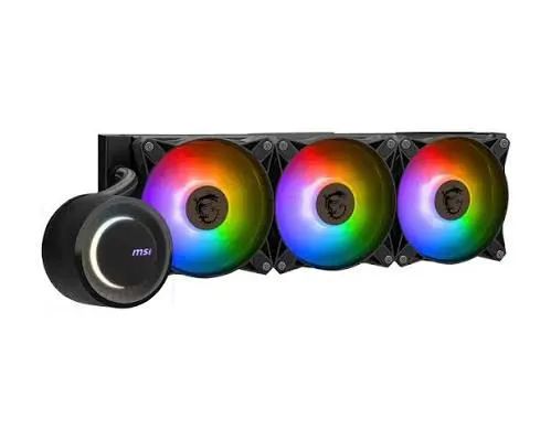 MSI MAG Water Cooler Coreliquid E360, ARGB, AMD / Intel - Preto, Lacrado - Foto 2