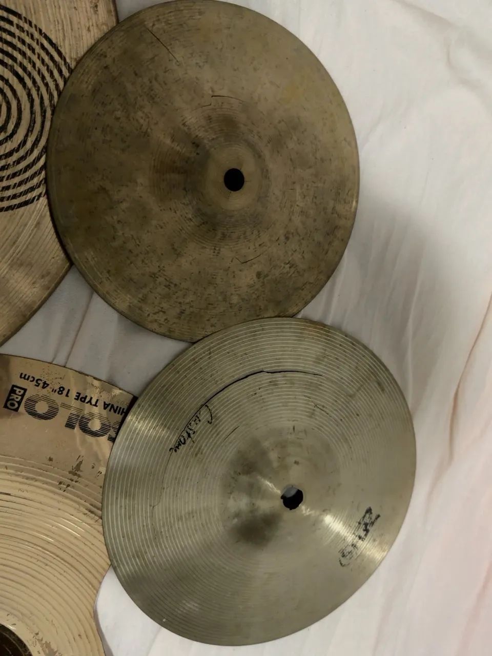 Kit 4 pratos de bateria para efeitos/stack - com avarias - Foto 4
