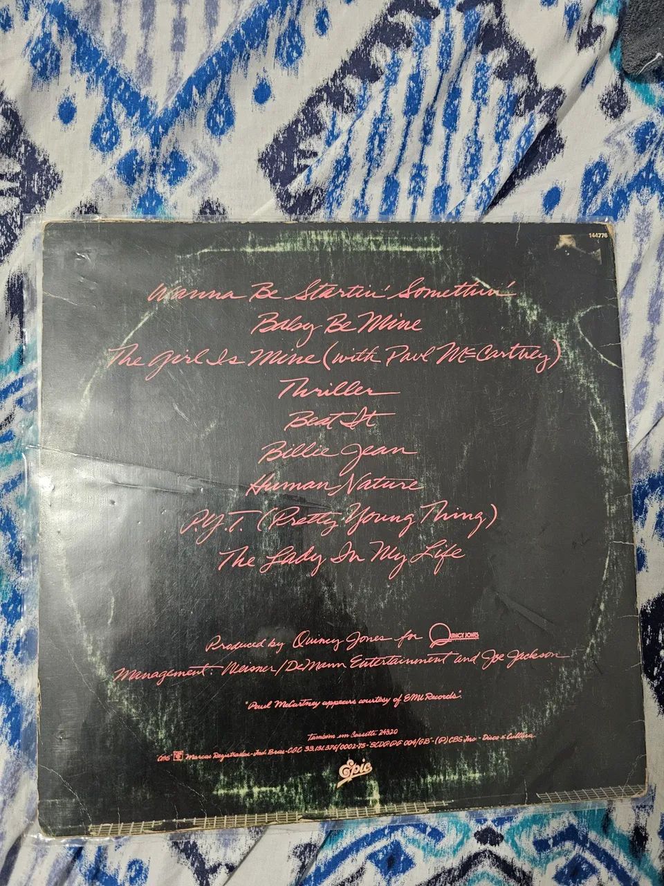 disco de vinil Michael Jackson thriller 1982 - Foto 2