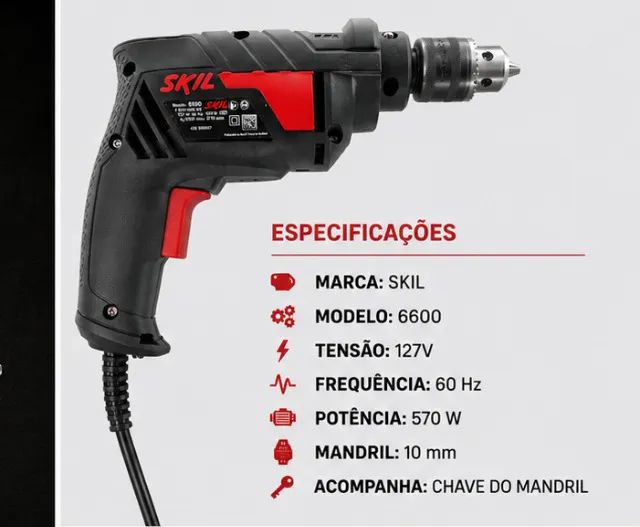 furadeira skil 6600 - Foto 2