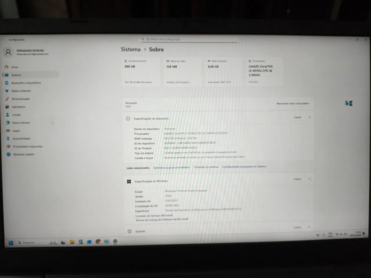 Notebook vaio 14" vendo ou troco