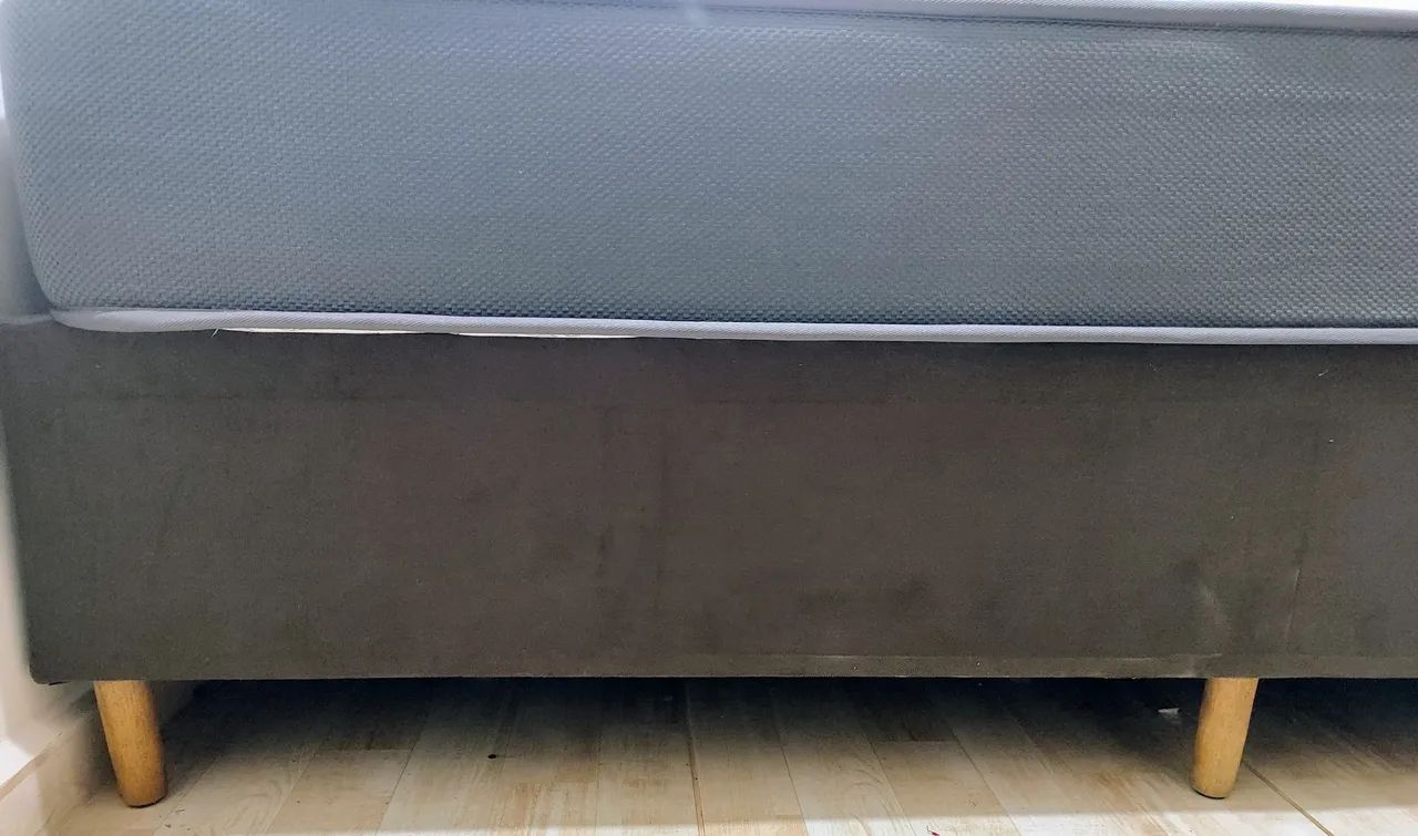 Cama Box Casal Completa (Base + Colchão)  - Estado de Nova! - Foto 2