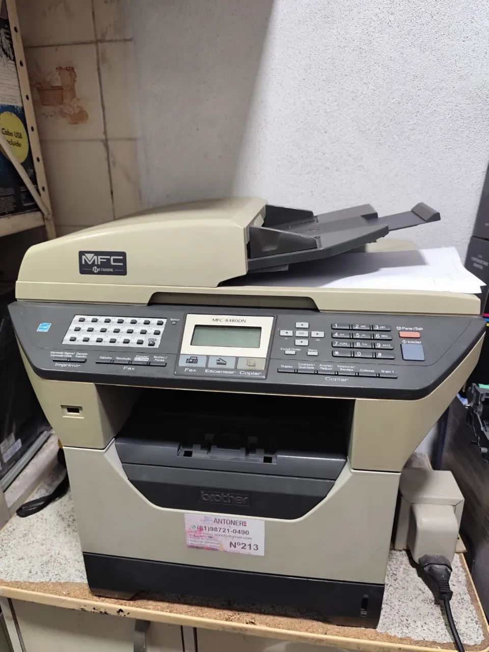 Impressora multifuncional brother 8480
