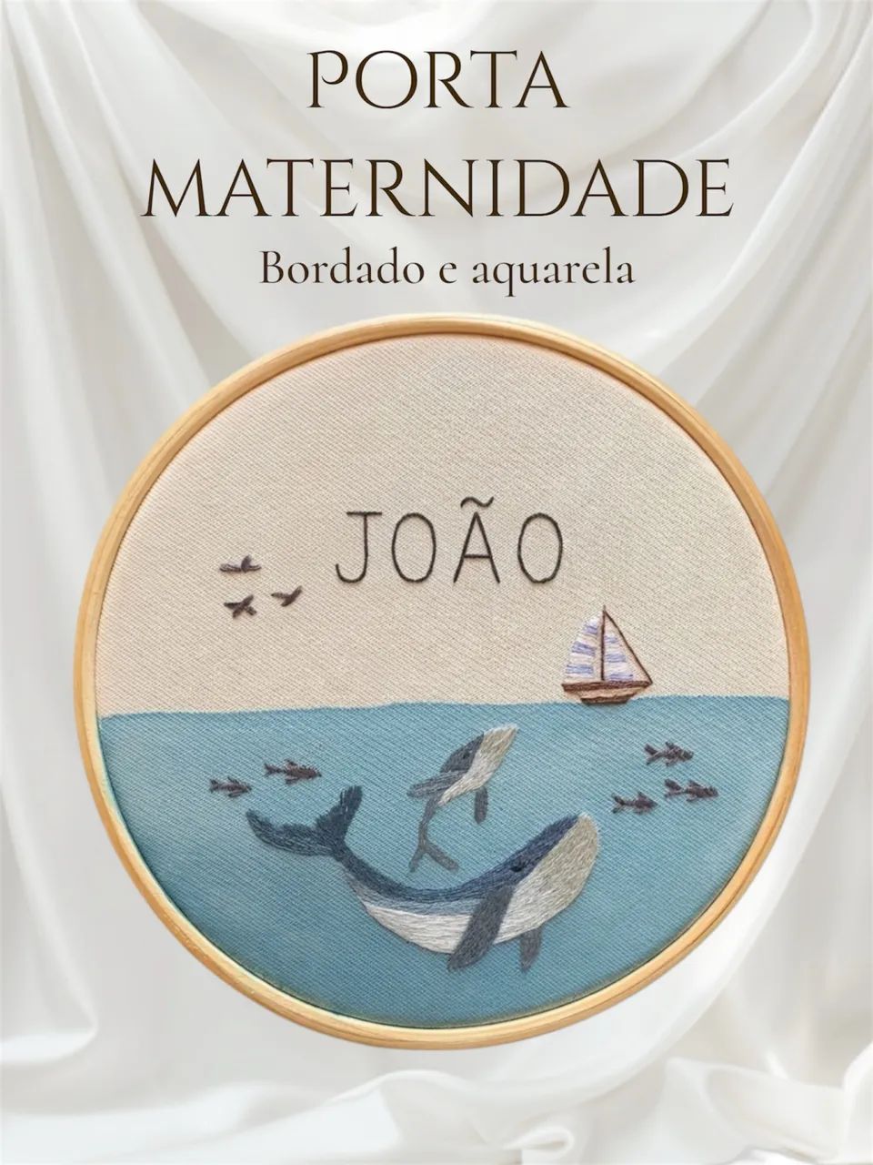 Porta Maternidade | Bordado | Enfeite de Porta  - Foto 4