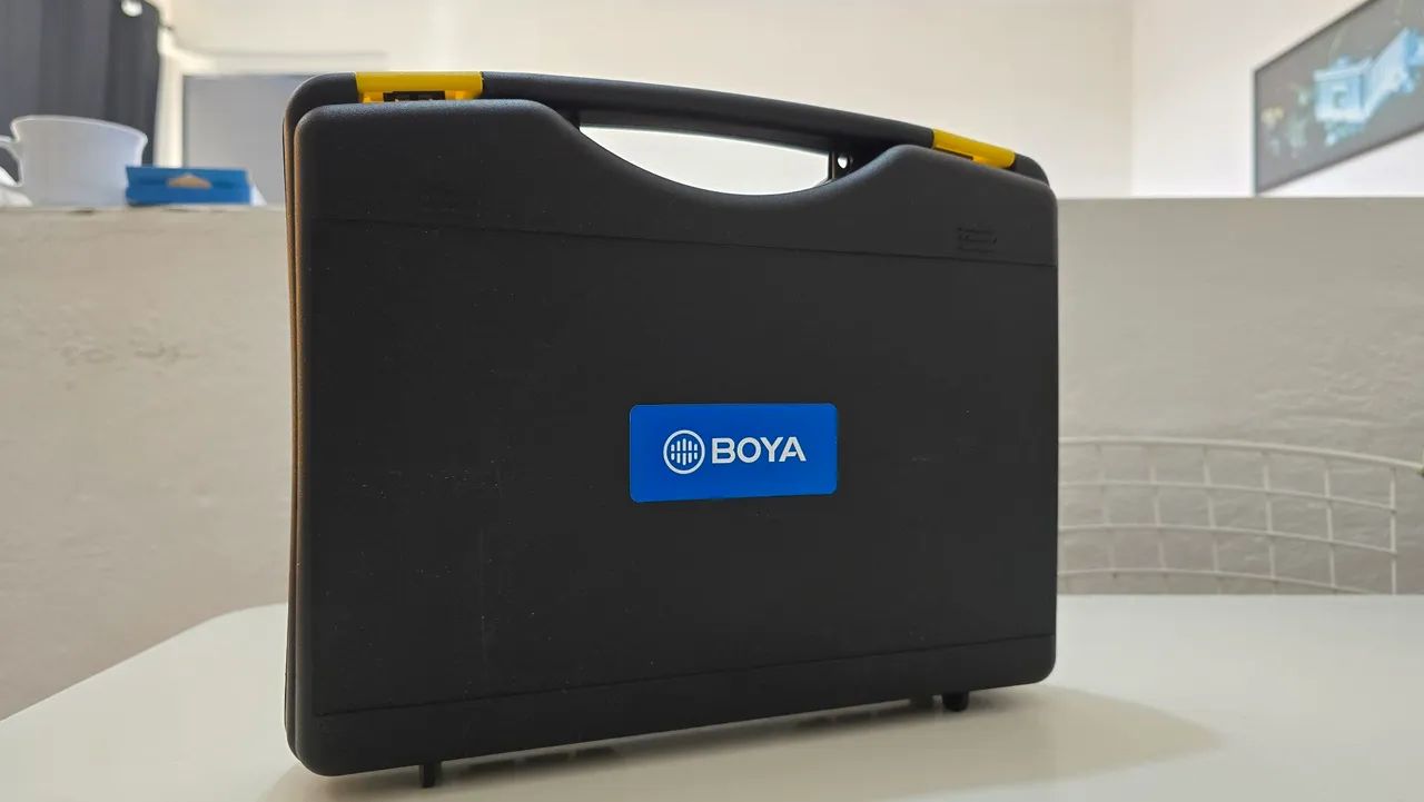 MICROFONE BOYA LAPELA E BASTÃO KIT COMPLETO  - Foto 4