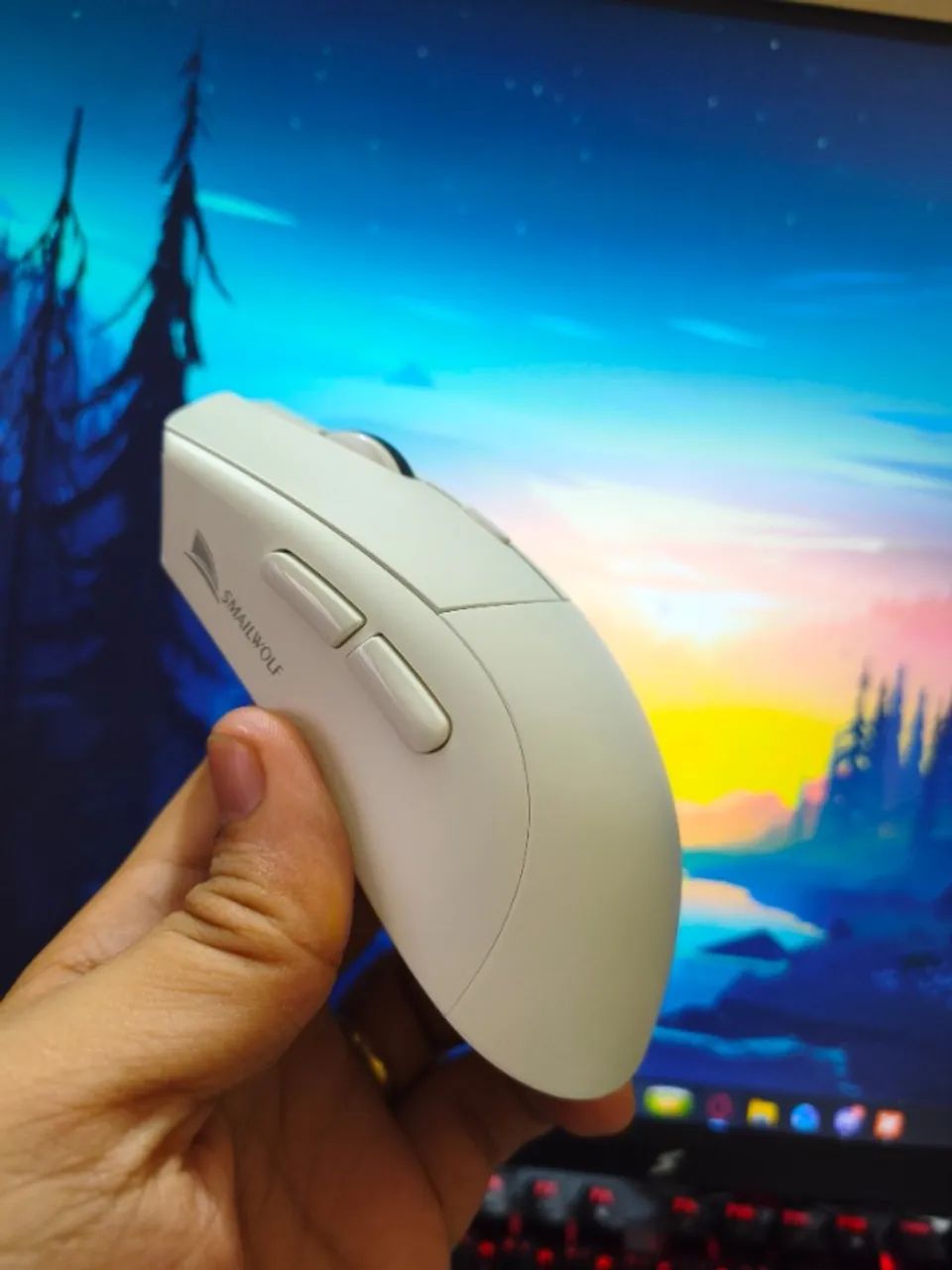 Mouse Gamer SMAILWOLF RS7 | Wireless + Bluetooth + USB-C - Foto 4