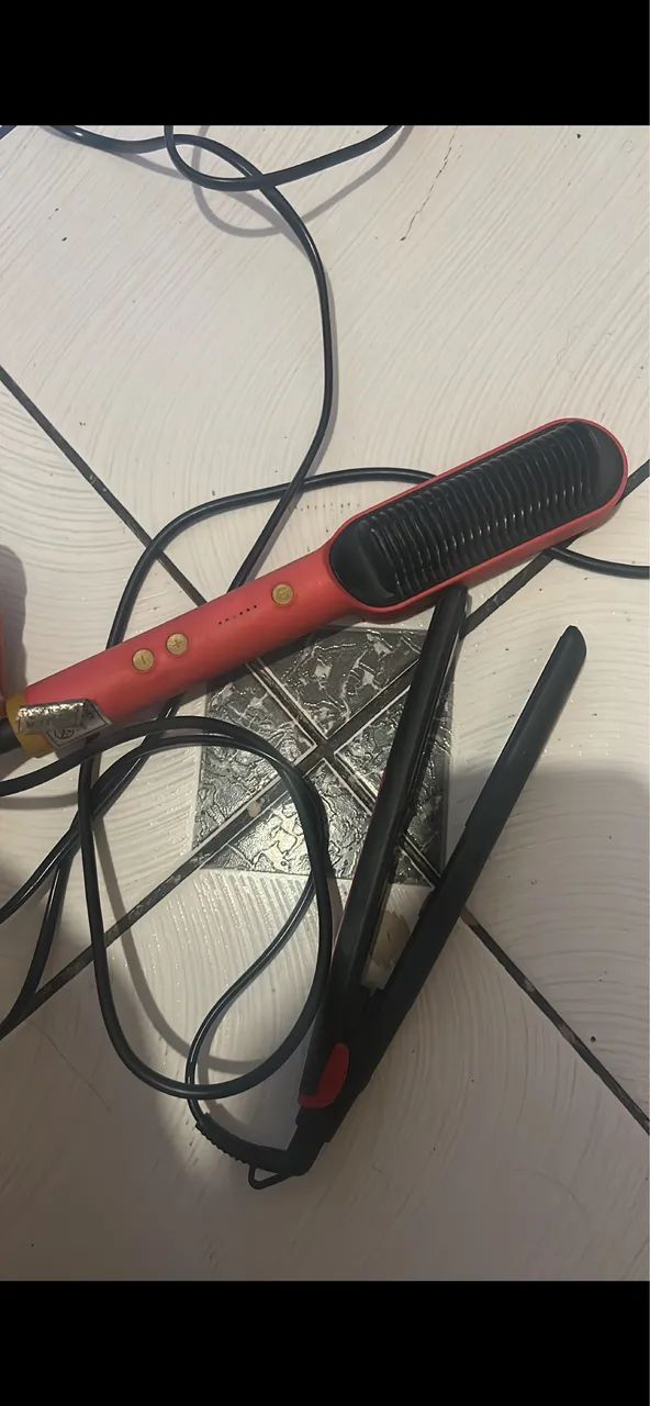 Kit de unha escova e prancha secadora - Foto 2