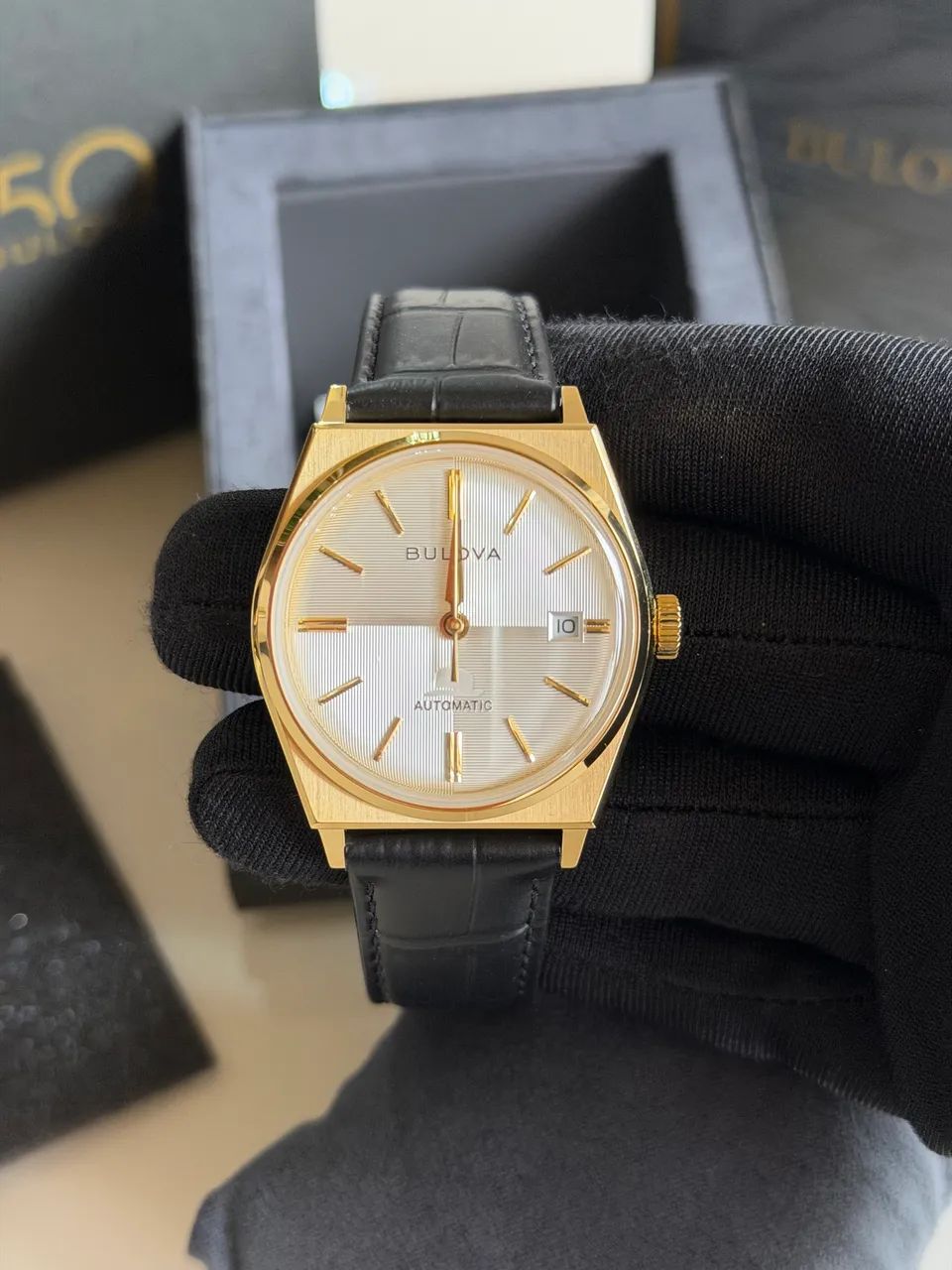 Relógio Bulova Sinatra 97b243 automático novo - Foto 2