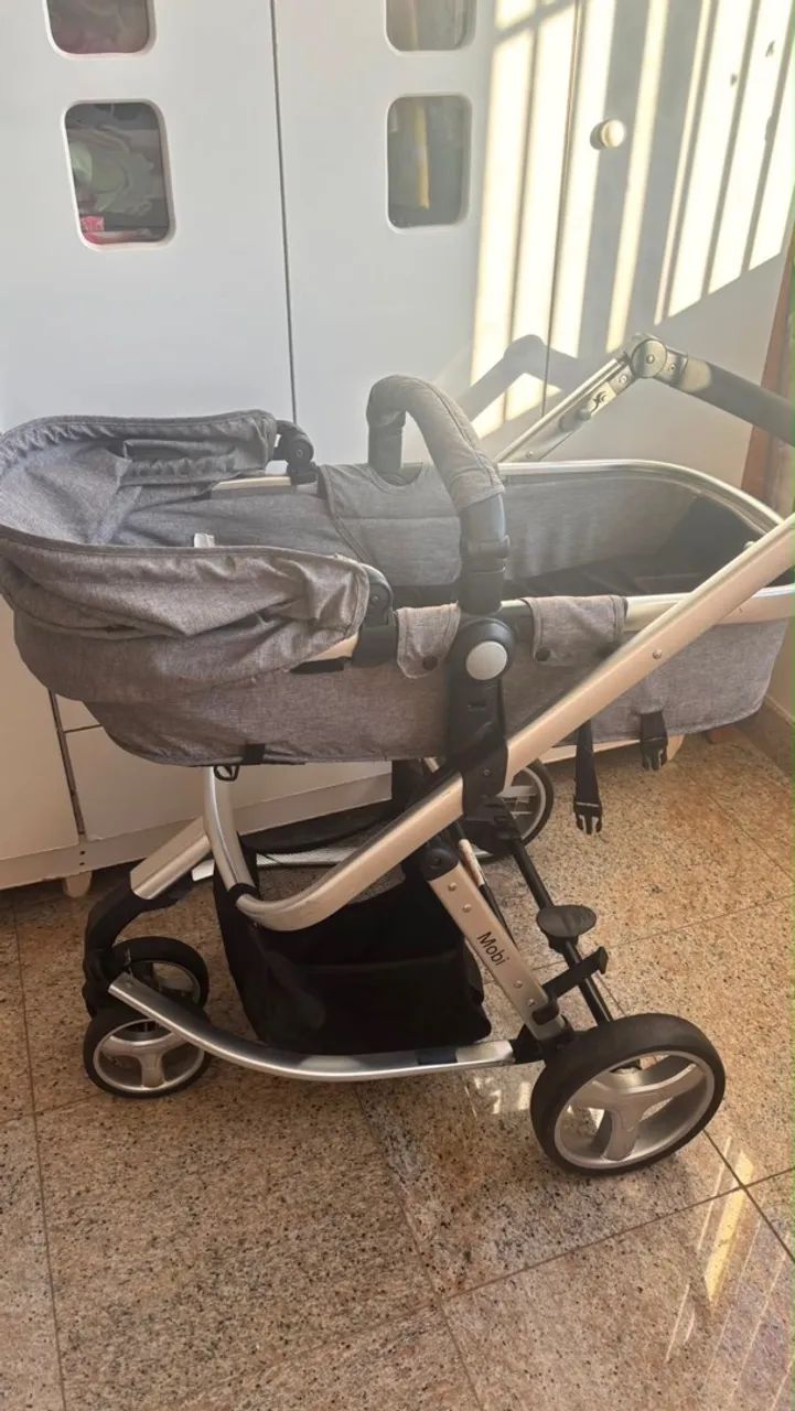 Carrinho de bebê e bebê conforto  - Foto 4