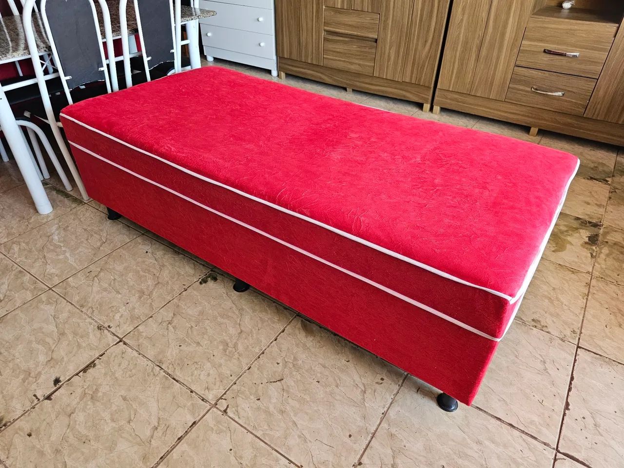 Cama unibox nova solteiro colchão pedra  - Foto 3