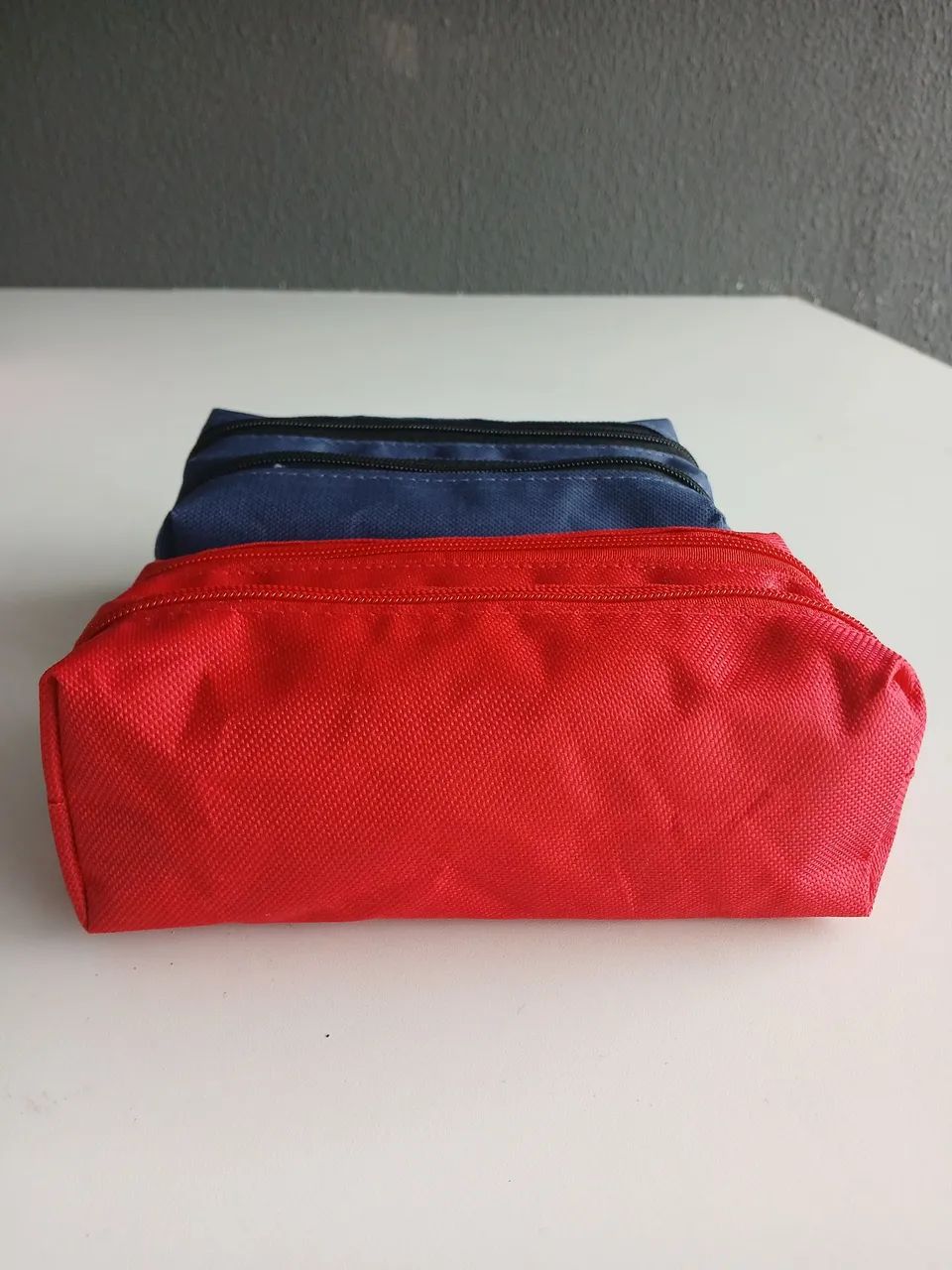 Kit estojo escolar azul/ vermelho  - Foto 2