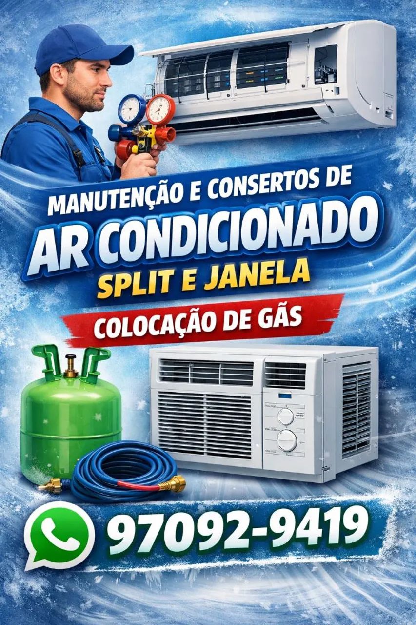 Refrigeração split e janela 