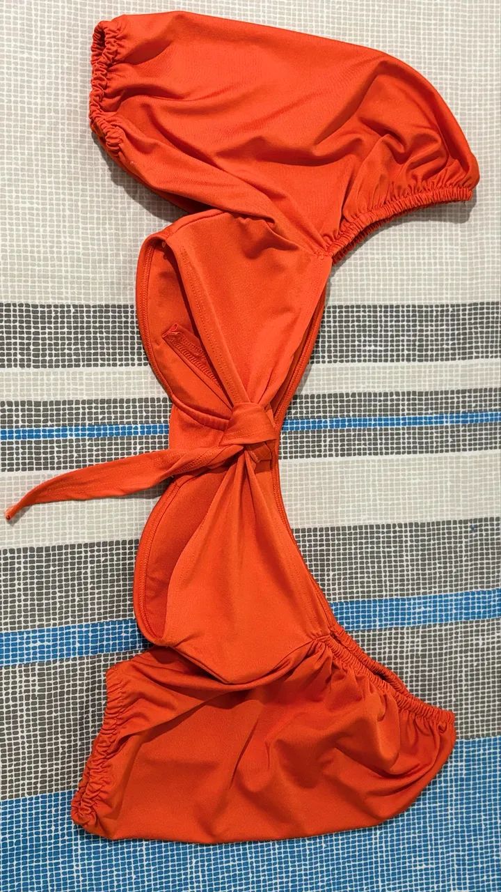 Cropped laranja manga bufante  - Foto 3