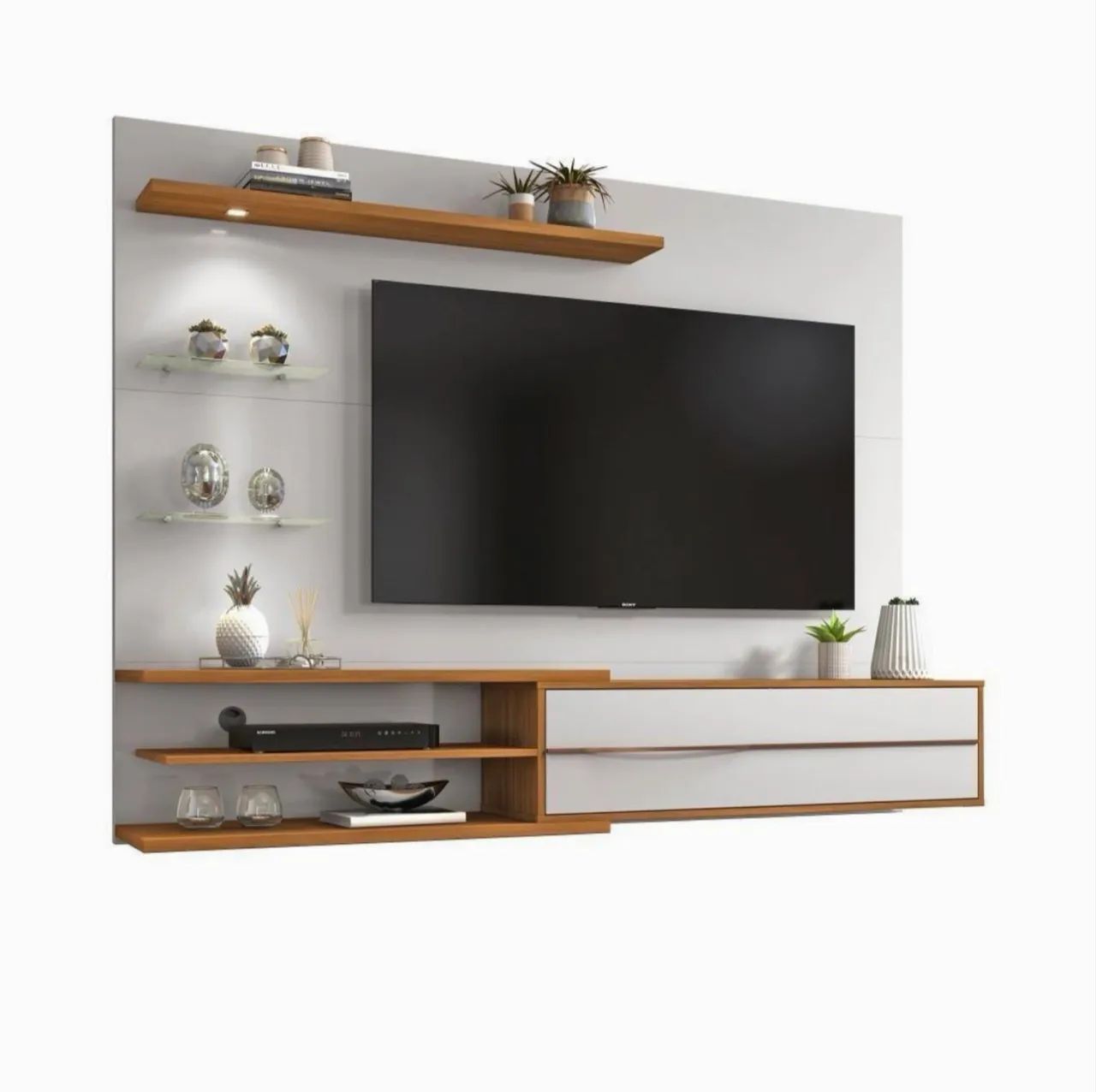 Vende-se  Painel para tv de até 60 polegadas - R$ 250,00  Aceito cartão de crédito. - Foto 2