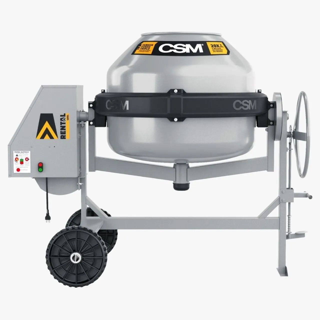 BETONEIRA 400L RENTAL MOTOR 220V MONOFÁSICO CSM <br><br>2CV MONO 220V CSM