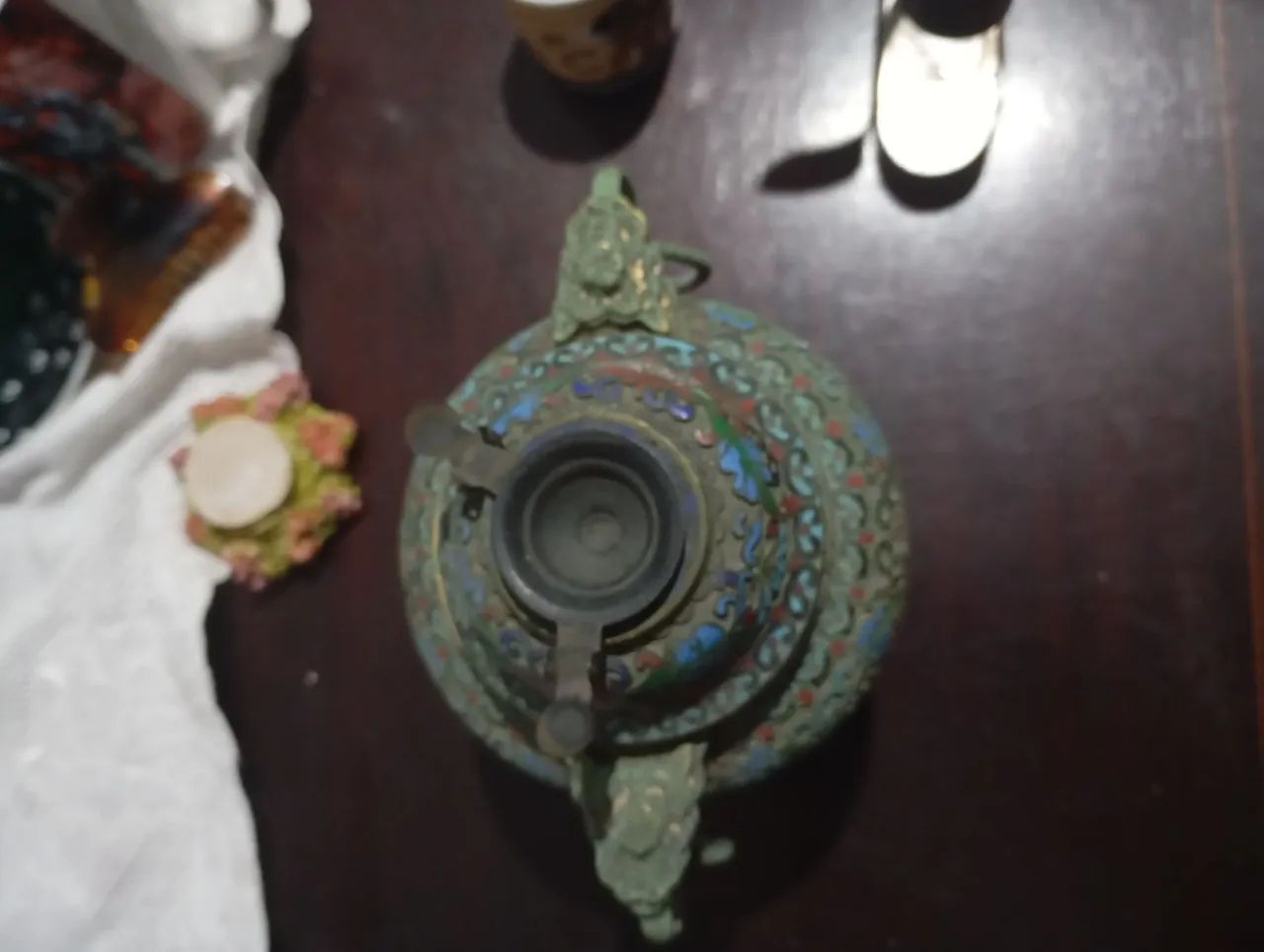 Incensario Cloisonné Dinastia Qing - Foto 4